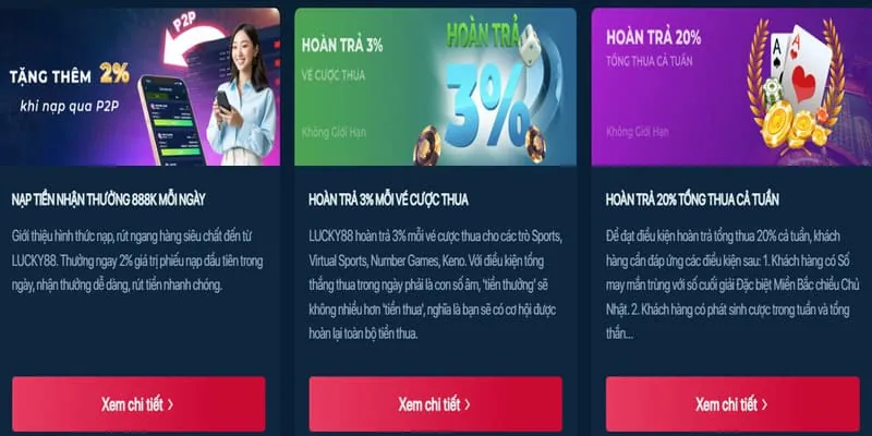 Thưởng Nạp Tiền Hàng Ngày/Tuần mh88 casino